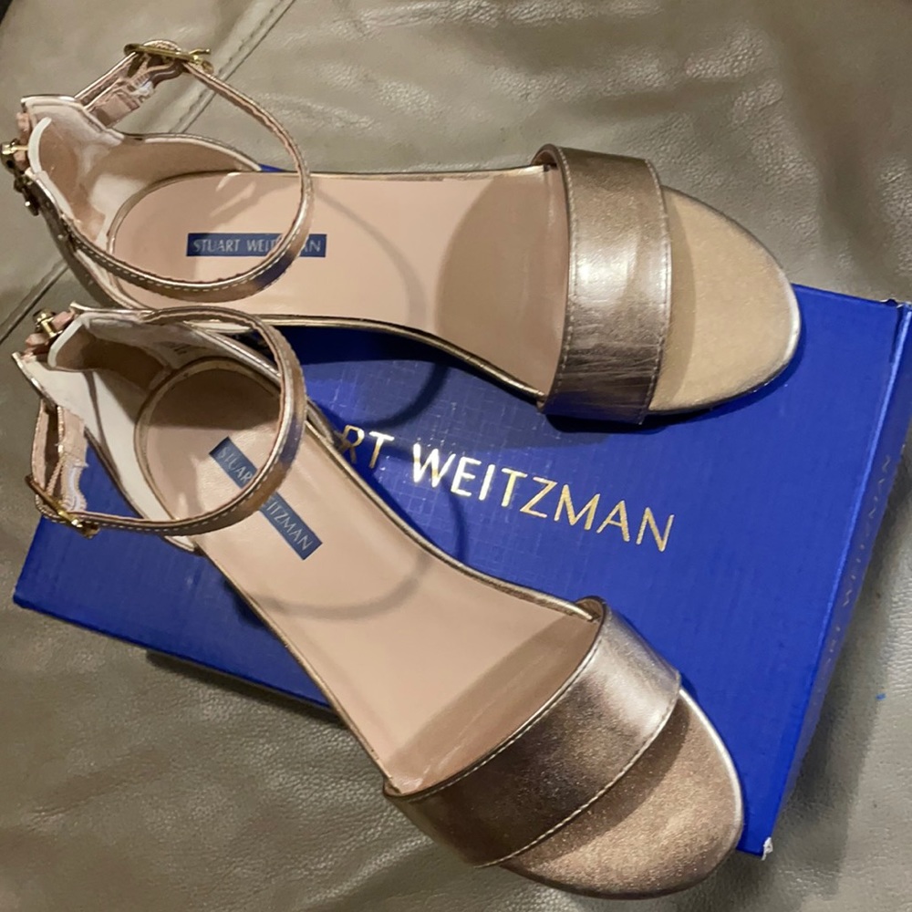 Stuart Weitzman Gold Sandals